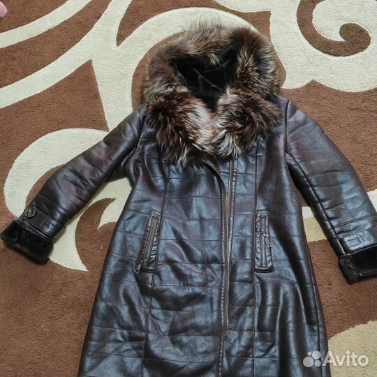 Дублёнка с соболиным мехом 52 р