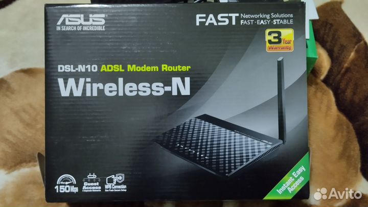 Роутер-модем asus DSL-N10