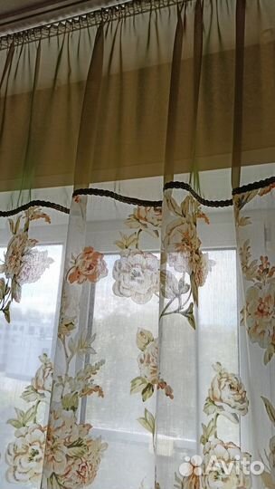 Штора для кухни новая