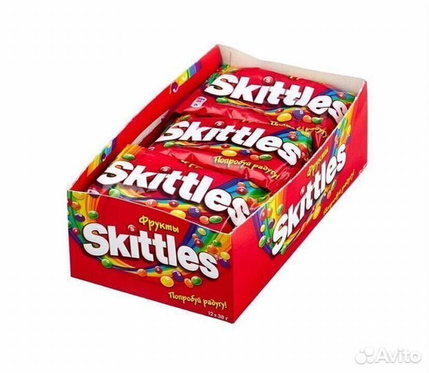 Опт - Конфеты драже Skittles Фрукты 38г