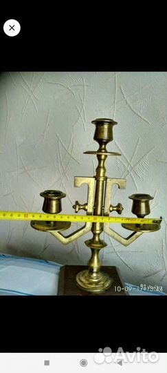 Подсвечник латунь бронза