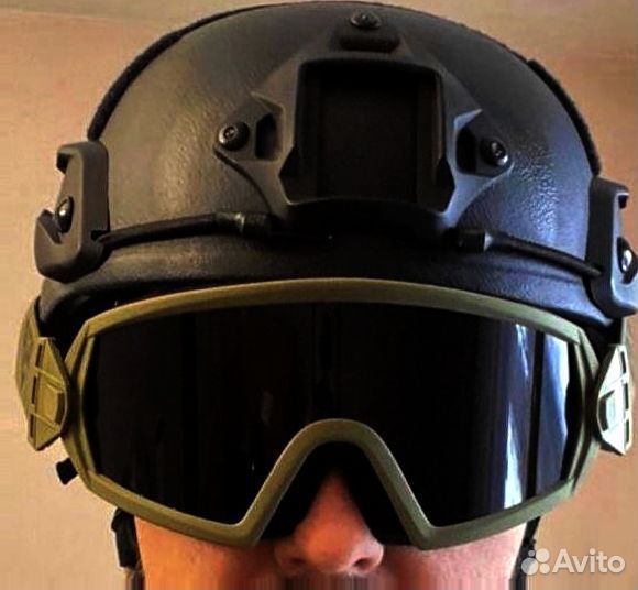 Очки защитные противоосколочные / для любых шлемов