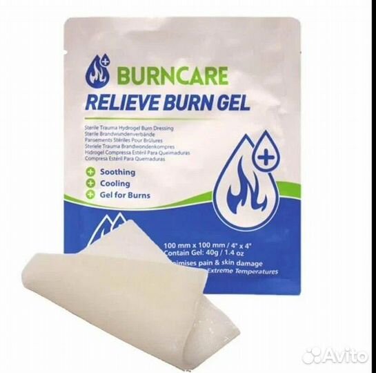 Противоожоговая гидрогелевая повязка burncare
