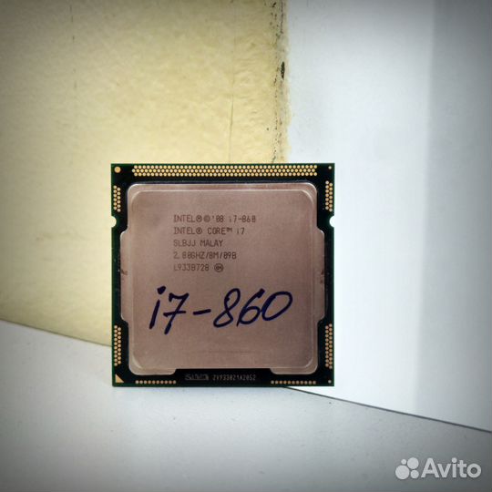 Intel Core i7-860 сокет LGA 1156 4 ядра/8 потоков