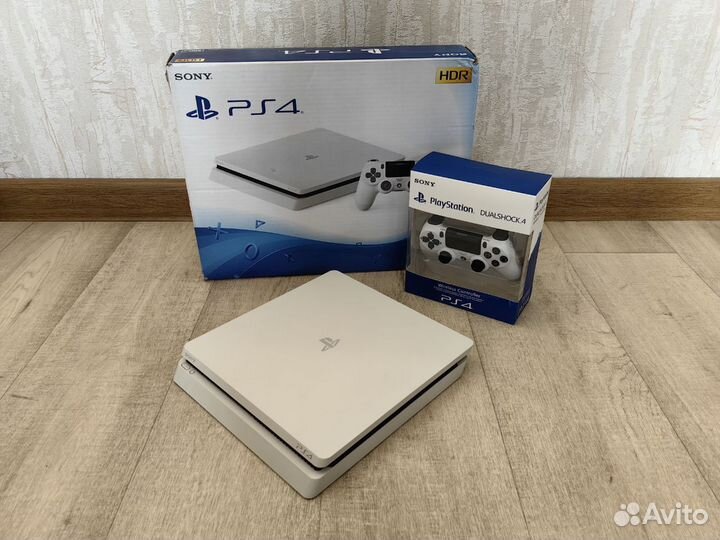 Sony PlayStation 4 slim 50 игр, полный комплект
