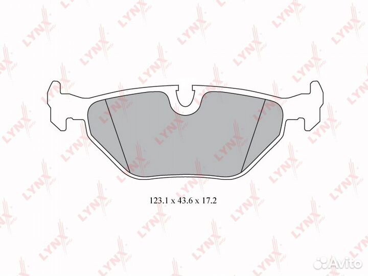 Колодки тормозные задние комплект BD6501 (lynxauto