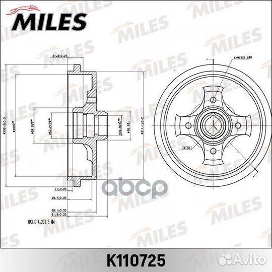 Барабан тормозной golfiii/vento/cordoba (TRW DB