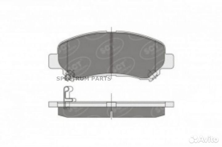 SCT germany SP337 колодки торм., прдн., К-Т, /D106