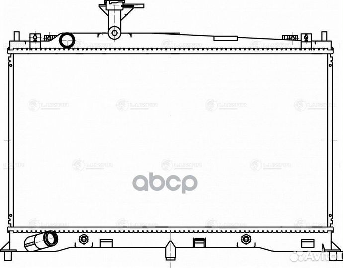 LRC 251FA радиатор системы охлаждения Mazda 6