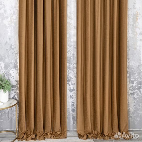 Шторы бархат Беллиссимо Тоффи