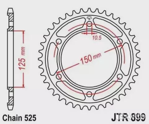 Звезда ведомая JTR899 42