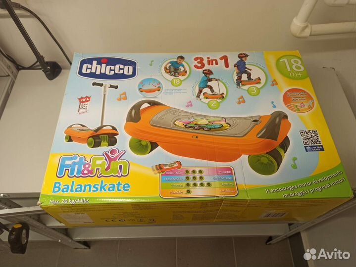 Chicco balanskate 3в1 (скейт, баланс, самокат)