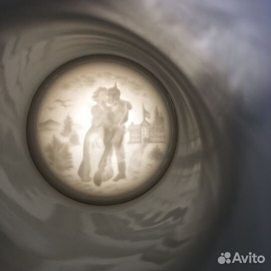 Немецкая,полковая кружка Резервиста с Литофанией