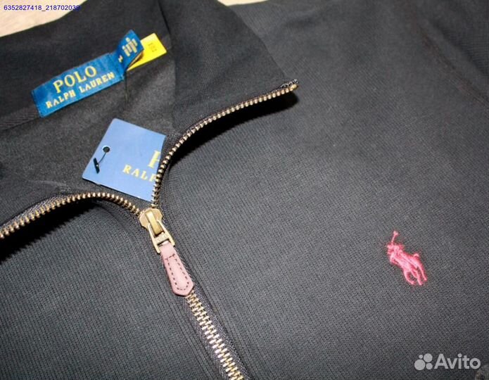 Polo Ralph Lauren джемпер полузамок черный (Арт.18488)