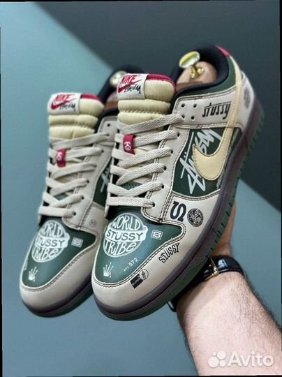 Мужские Кроссовки Nike Dunk Low Stussy