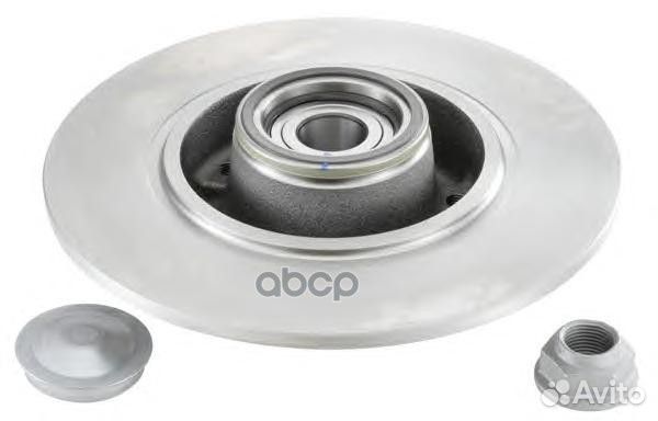 Диск тормозной с подшипником ступицы зад KF