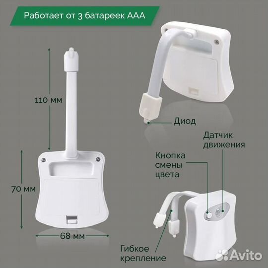 Подсветка для унитаза