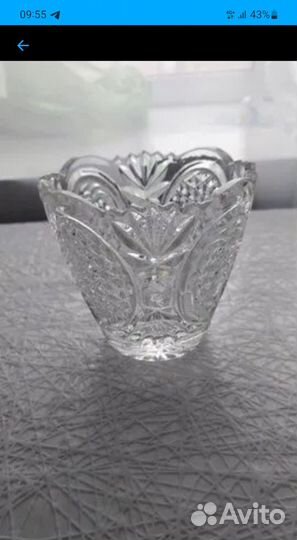 Хрустальная Посуда, чашки, салатник