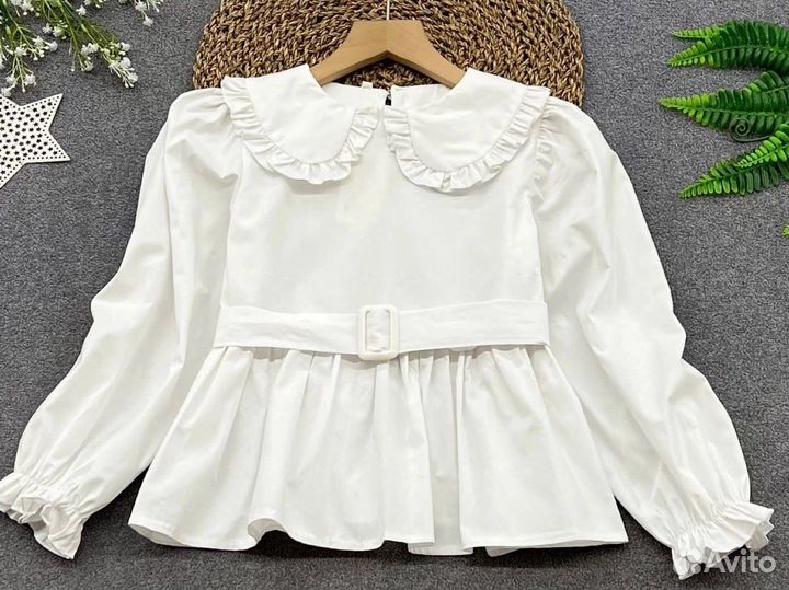 Блузка белая школьная