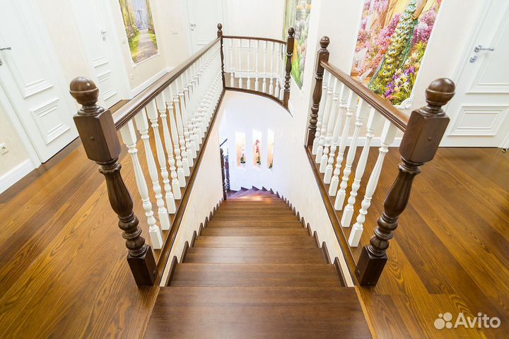 Деревянная лестница / качество премиум