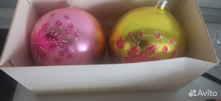 Шары новогодние елочные СССР большие