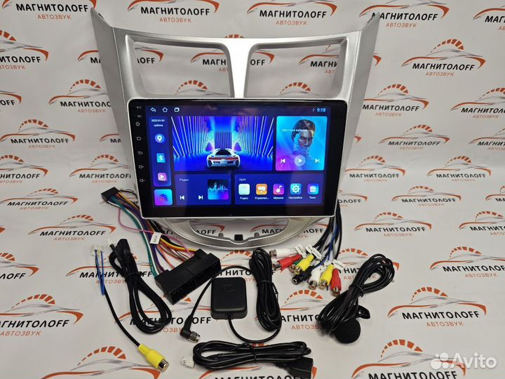 Магнитола андроид Хундай Солярис 11-16