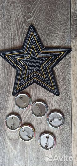 Значки аниме Умару + нашивка звезда