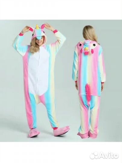 Пижама кигуруми. Зефирный единорог