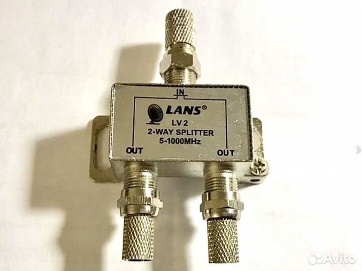 Делитель тв кабеля разъёмы F-типа