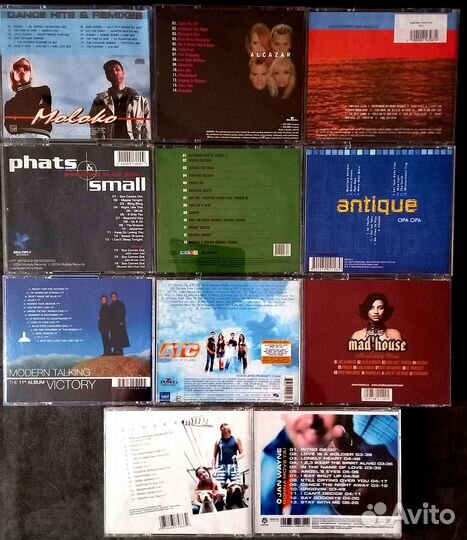 Cd диски (Зарубежные Eurodance исполнители) 11шт