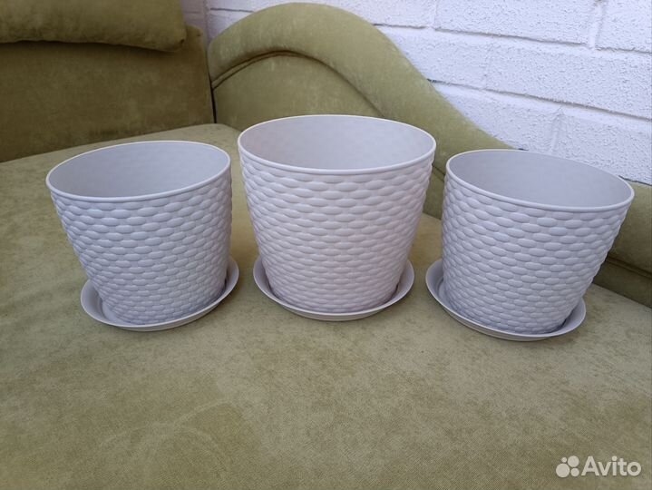 Кашпо для цветов ротанг 3 и 4,7 литра