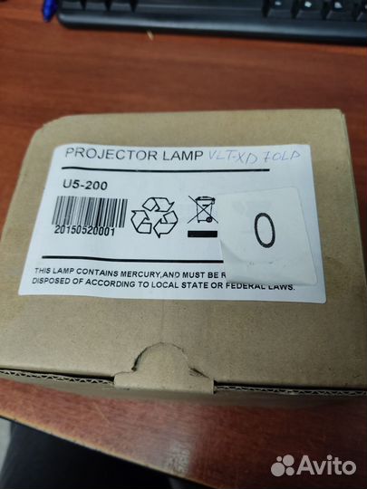 Лампа для проектора Mitsubishi VLT-xd70lp / U5-200