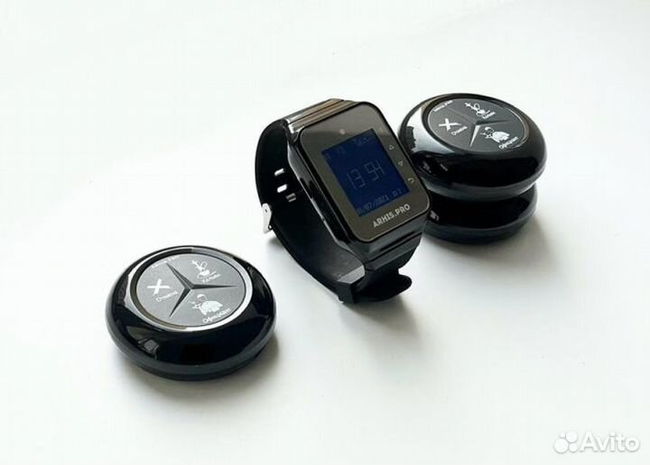 Кнопка вызова официанта/кальянщика с часами