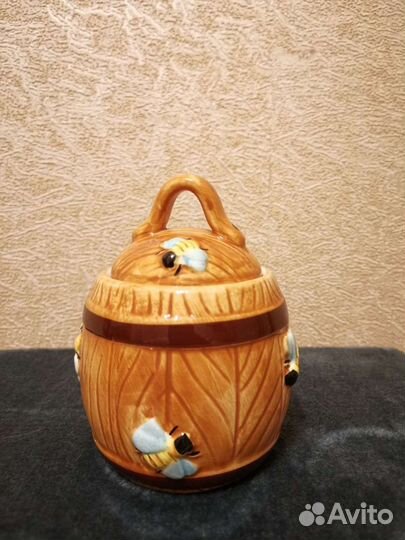 Банка керамическая для сыпучих продуктов, мёда