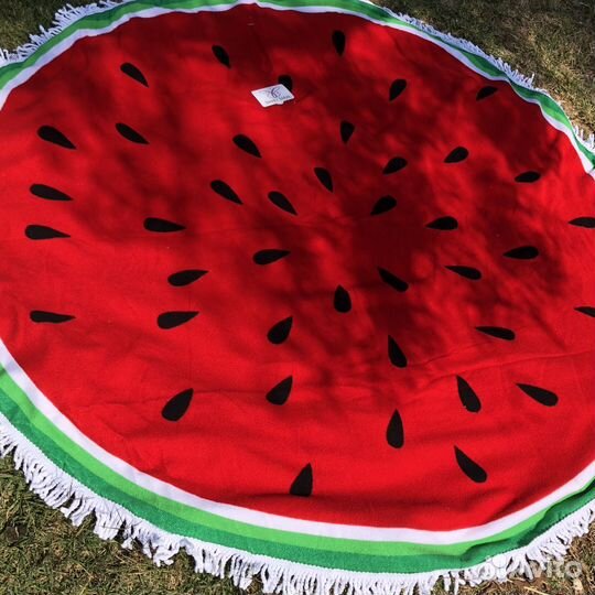 Пляжный коврик полотенце Арбуз 1,5*1,5