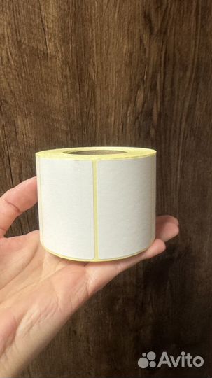 Термоэтикетки белые эко 75х120 58х40 размер разный