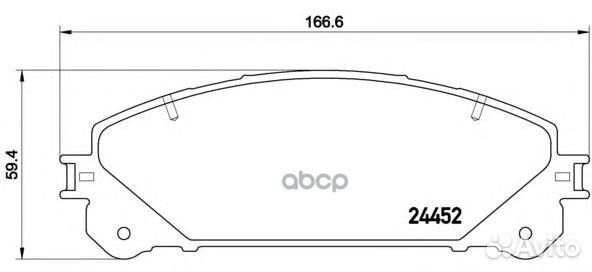 Колодки тормозные P83145 Brembo