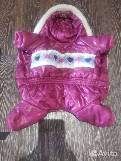 Зимний комбинезон для собачек. 12р