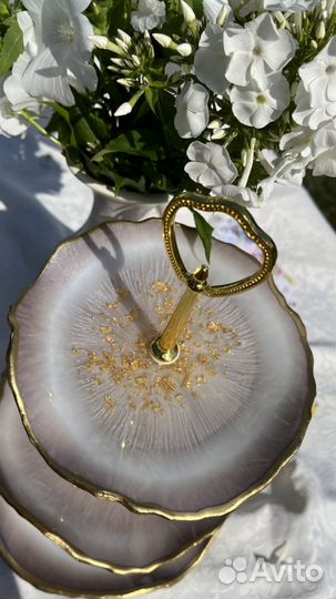 Этажерка фруктовница из эпоксидной смолы