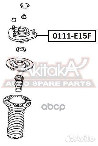 Опора амортизатора toyota corolla 06- передн. 0