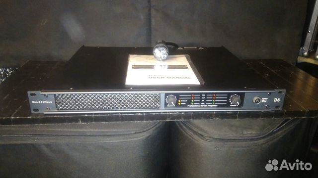 Усилитель двухканальный U1, 2х600W(8Ом)