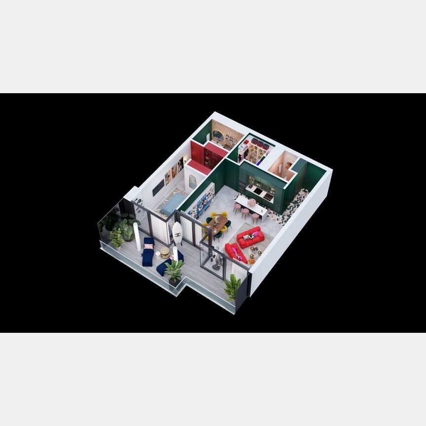 2-к. квартира, 91,7 м², 12/18 эт.