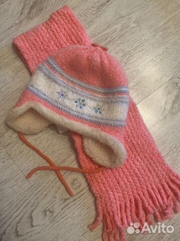 Шапка шарф комплект детский