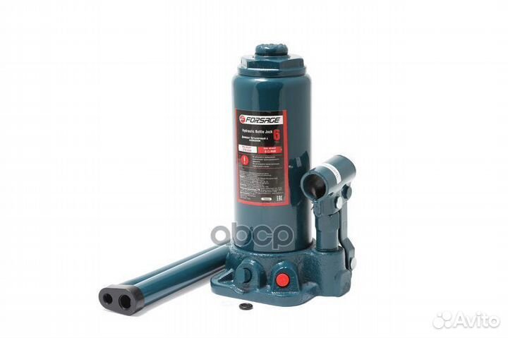 Домкрат бутылочный 6 т, высота подхвата 216 мм