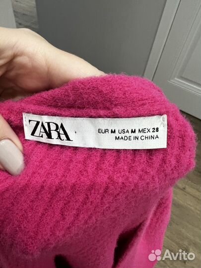 Кардиган zara розовый