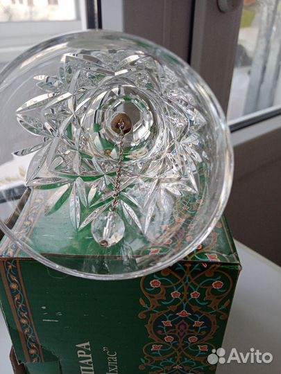 Рюмка-колокол хрустальный Чехословакия