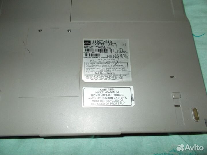 Компьютер Toshiba Satellite 110CS/810 PA 1224U-T2A