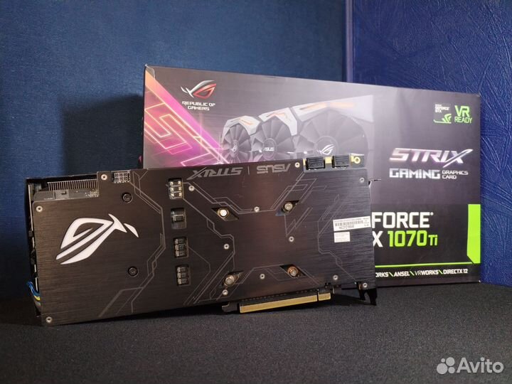 Видеокарта GTX 1070 Ti 8 Gb Asus Rog Strix Gaming