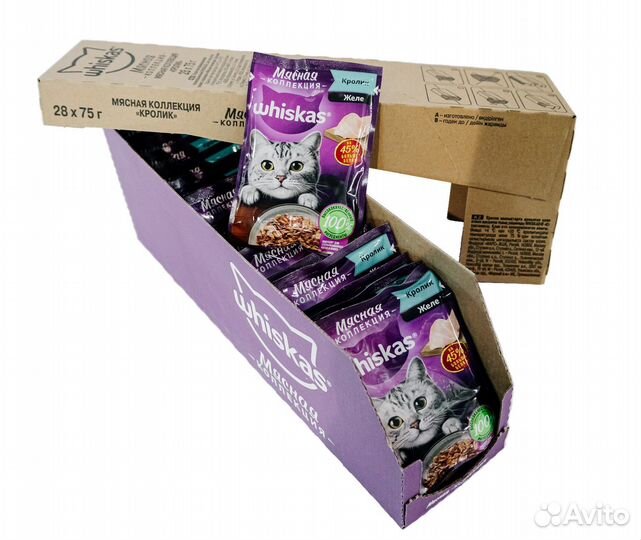 Влажный корм для кошек Whiskas мясная коллекция