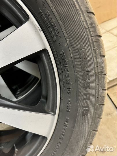 R16 Continental ContiPremiumContact 2 195/55, PCD 4x100 DIA 60.1